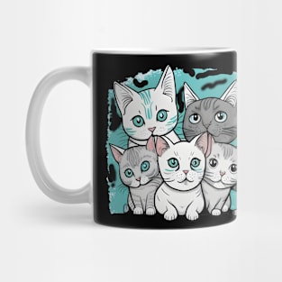 cute cats-cute kittins. Mug